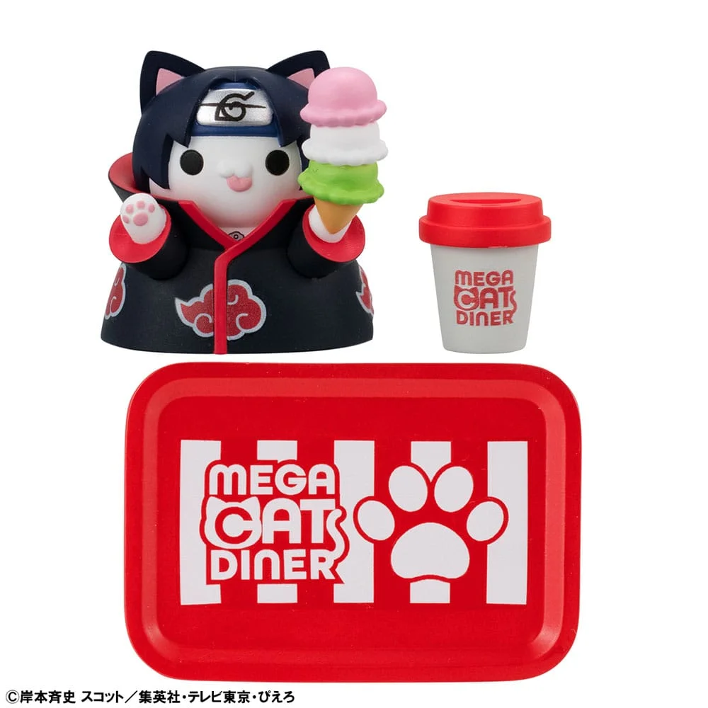 Naruto Shippuden Mega Cat Project Nyaruto! Trading Figures Mega Cat Diner 3cm Blind Box - 1 Unidade